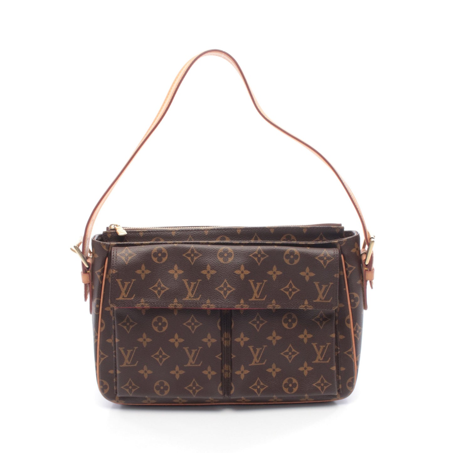 ヴィバシテGM モノグラム ショルダーバッグ PVC レザー ブラウン ルイヴィトン バッグ LOUIS VUITTON