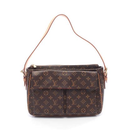 ヴィバシテGM モノグラム ショルダーバッグ PVC レザー ブラウン ルイヴィトン バッグ LOUIS VUITTON