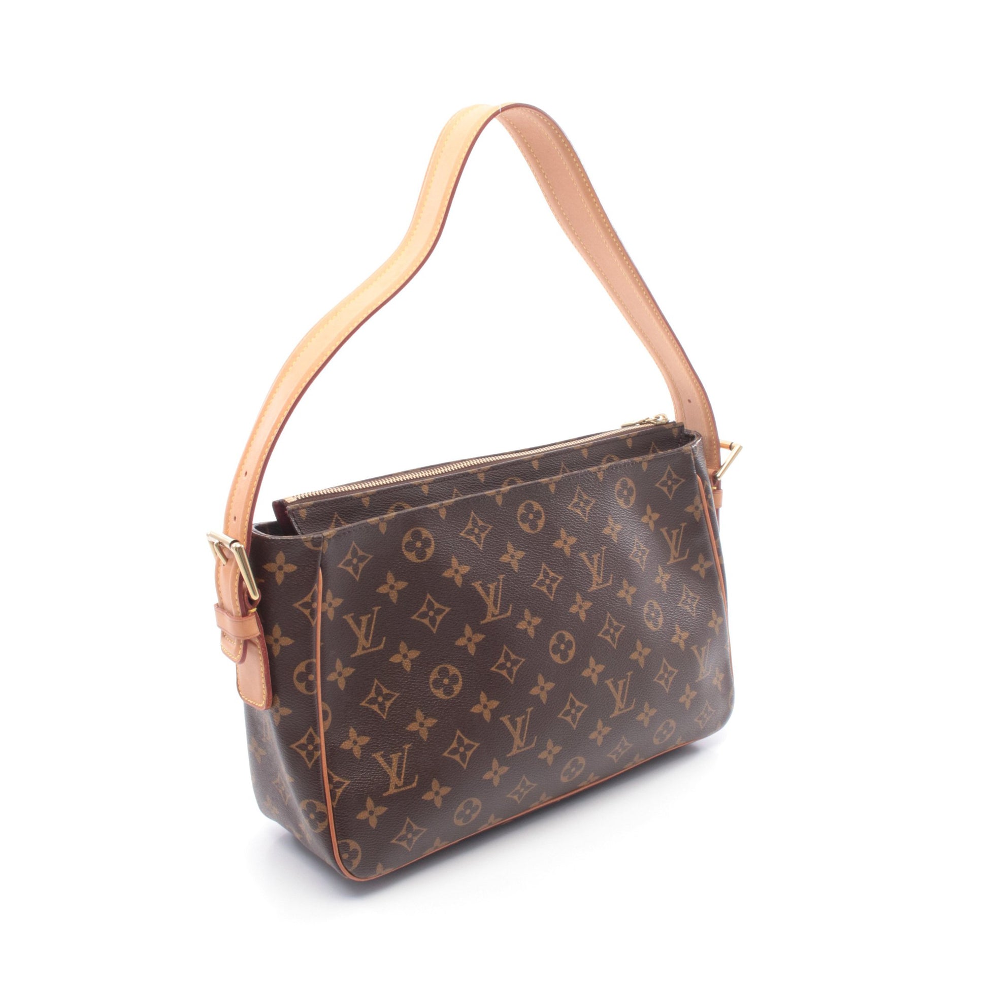 ヴィバシテGM モノグラム ショルダーバッグ PVC レザー ブラウン ルイヴィトン バッグ LOUIS VUITTON
