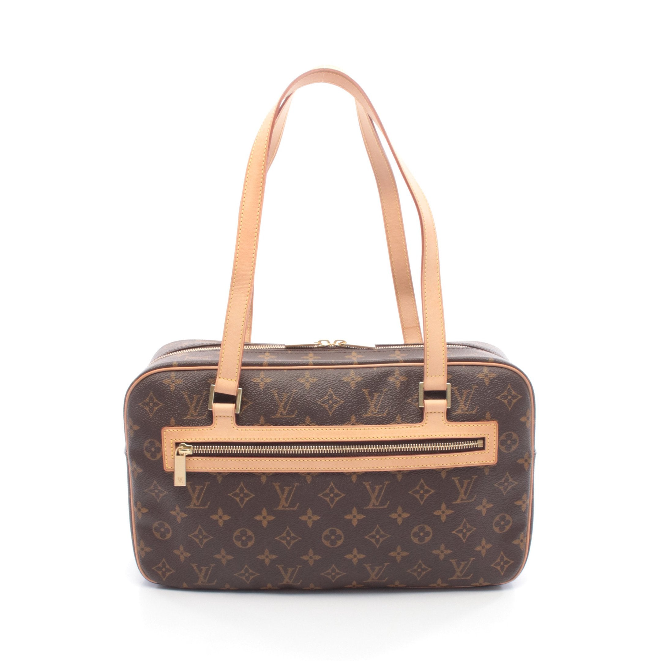 シテGM モノグラム ショルダーバッグ PVC レザー ブラウン ルイ