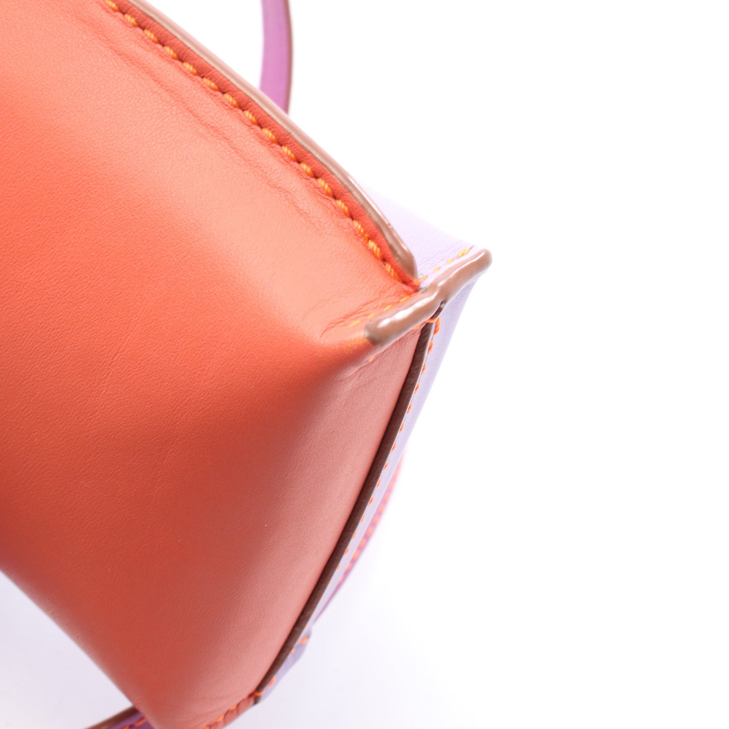 GATE POCKET ゲートポケット ショルダーバッグ レザー コーラルオレンジ ライトパープル ロエベ バッグ LOEWE