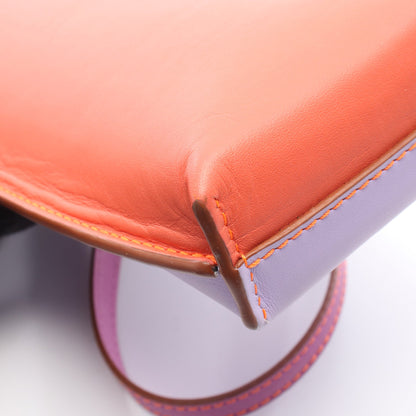 GATE POCKET ゲートポケット ショルダーバッグ レザー コーラルオレンジ ライトパープル ロエベ バッグ LOEWE