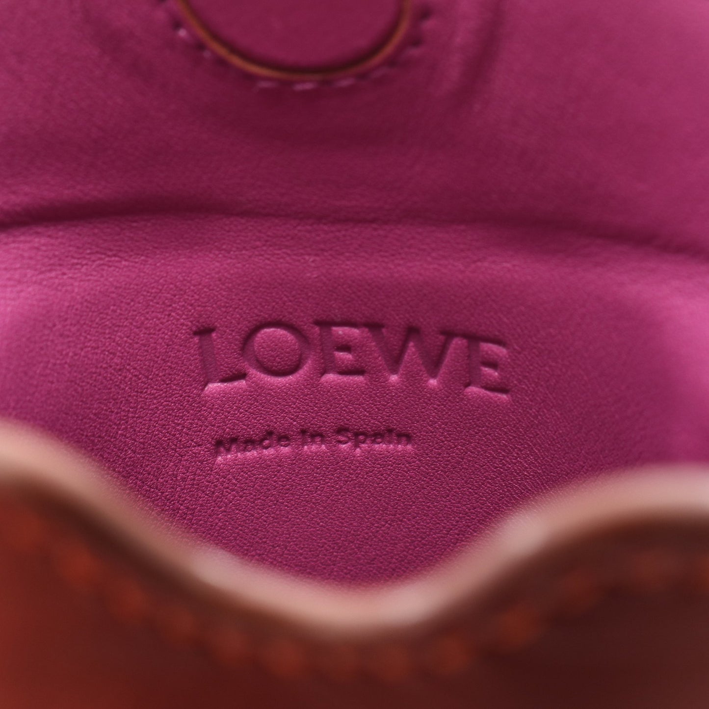 GATE POCKET ゲートポケット ショルダーバッグ レザー コーラルオレンジ ライトパープル ロエベ バッグ LOEWE