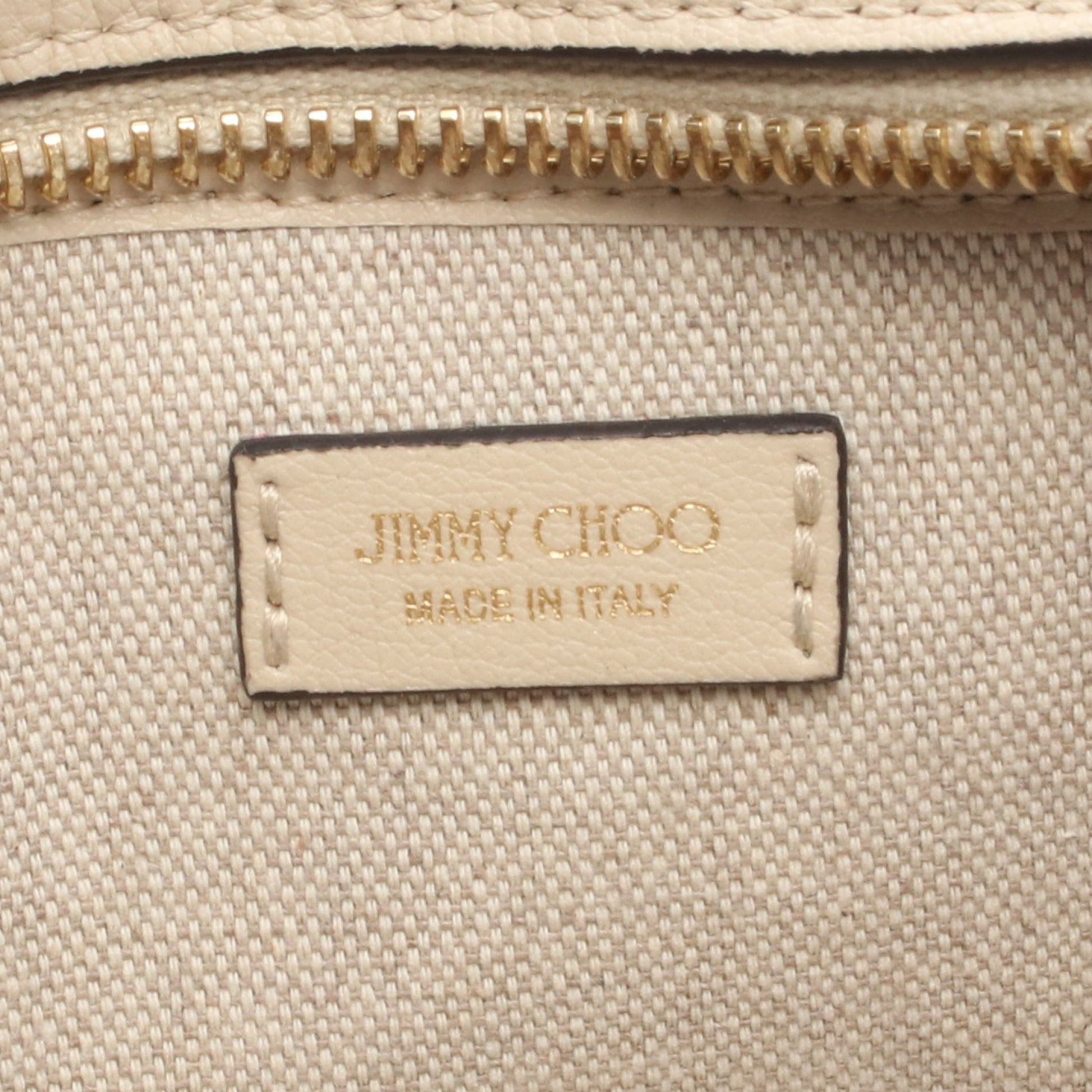 JC CAMERA ショルダーバッグ レザー ライトベージュ ジミーチュウ バッグ JIMMY CHOO