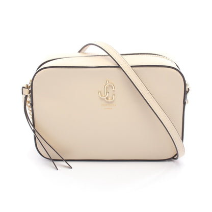 JC CAMERA ショルダーバッグ レザー ライトベージュ ジミーチュウ バッグ JIMMY CHOO