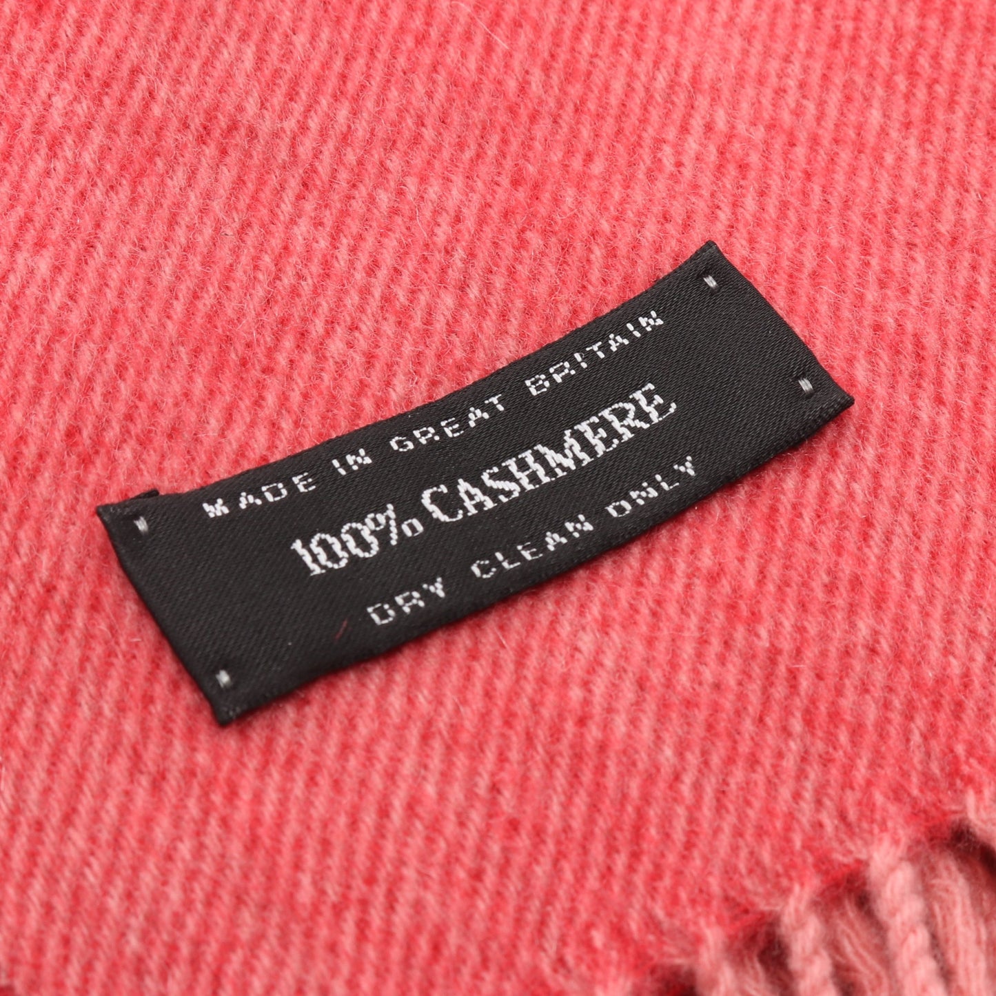 ストール ロゴ カシミヤ レッド シャネル 財布・小物 CHANEL
