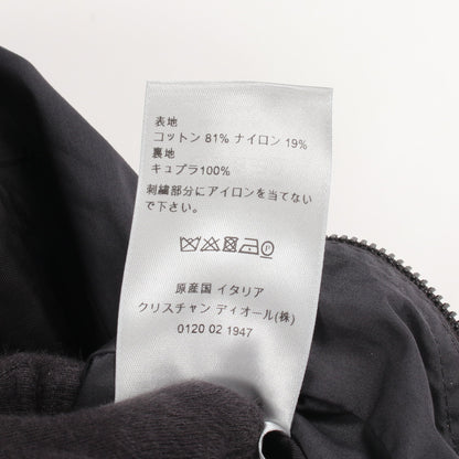DIOR × Shawn Stussy ジャケット バックロゴ コットン ブラック フード付き ディオール アウター DIOR