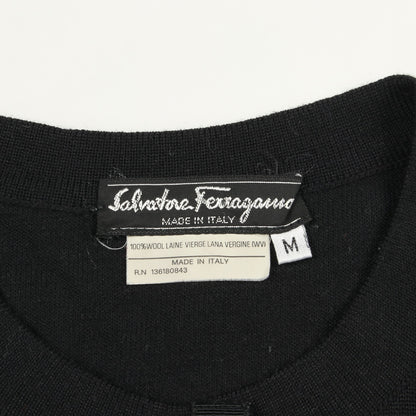 ニット ヘンリーネック ウール ブラック サルヴァトーレフェラガモ トップス Salvatore Ferragamo
