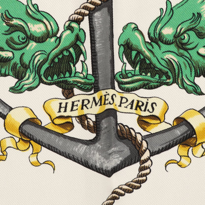 カレ90 PAVOIS スカーフ シルク アイボリー マルチカラー エルメス 財布・小物 HERMES