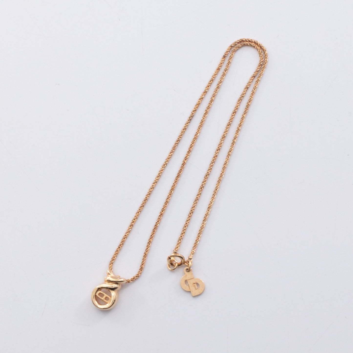 CDロゴ ネックレス GP ゴールド クリスチャンディオール アクセサリー Christian Dior