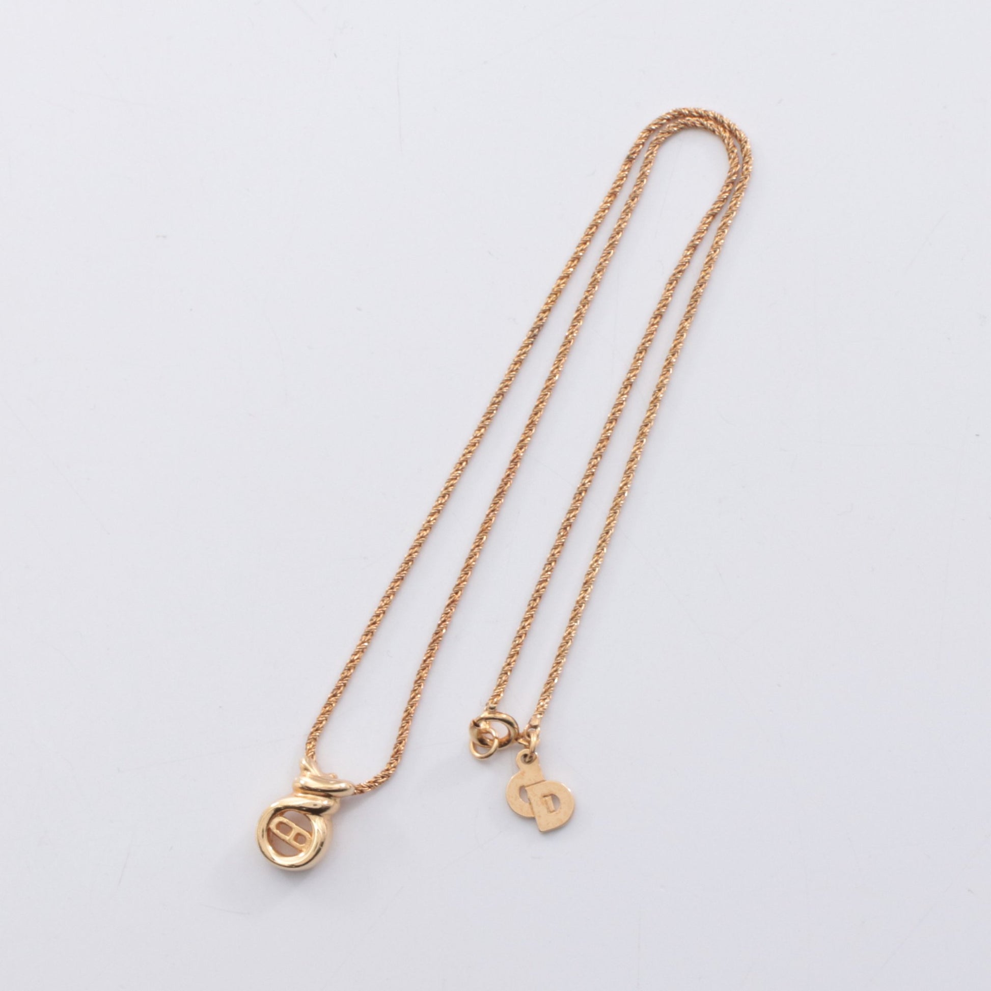 CDロゴ ネックレス GP ゴールド クリスチャンディオール アクセサリー Christian Dior