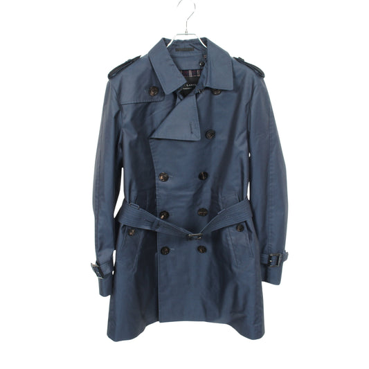 CRESTBRIDGE トレンチコート コットン ネイビー バーバリーブラックレーベル アウター BURBERRY BLACK LABEL