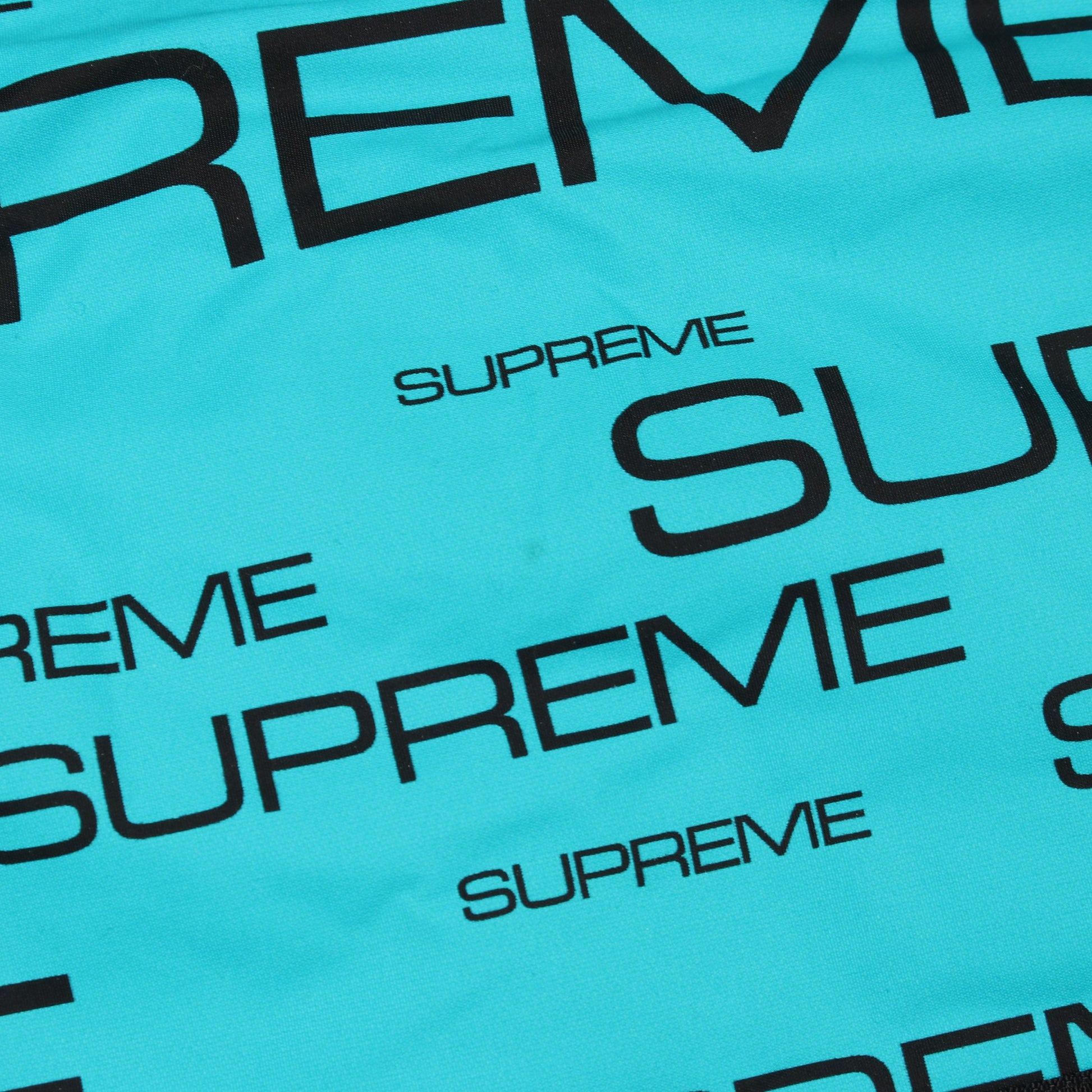 Supreme × THE NORTH FACE 21AW Steep Tech Apogee Jacket マウンテンパーカー ロゴ総柄 ナイロン ライトブルー ブラック フード付き シュプリーム アウター Supreme