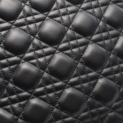 レディディオール ラージ カナージュ ハンドバッグ レザー ブラック 2WAY クリスチャンディオール バッグ Christian Dior