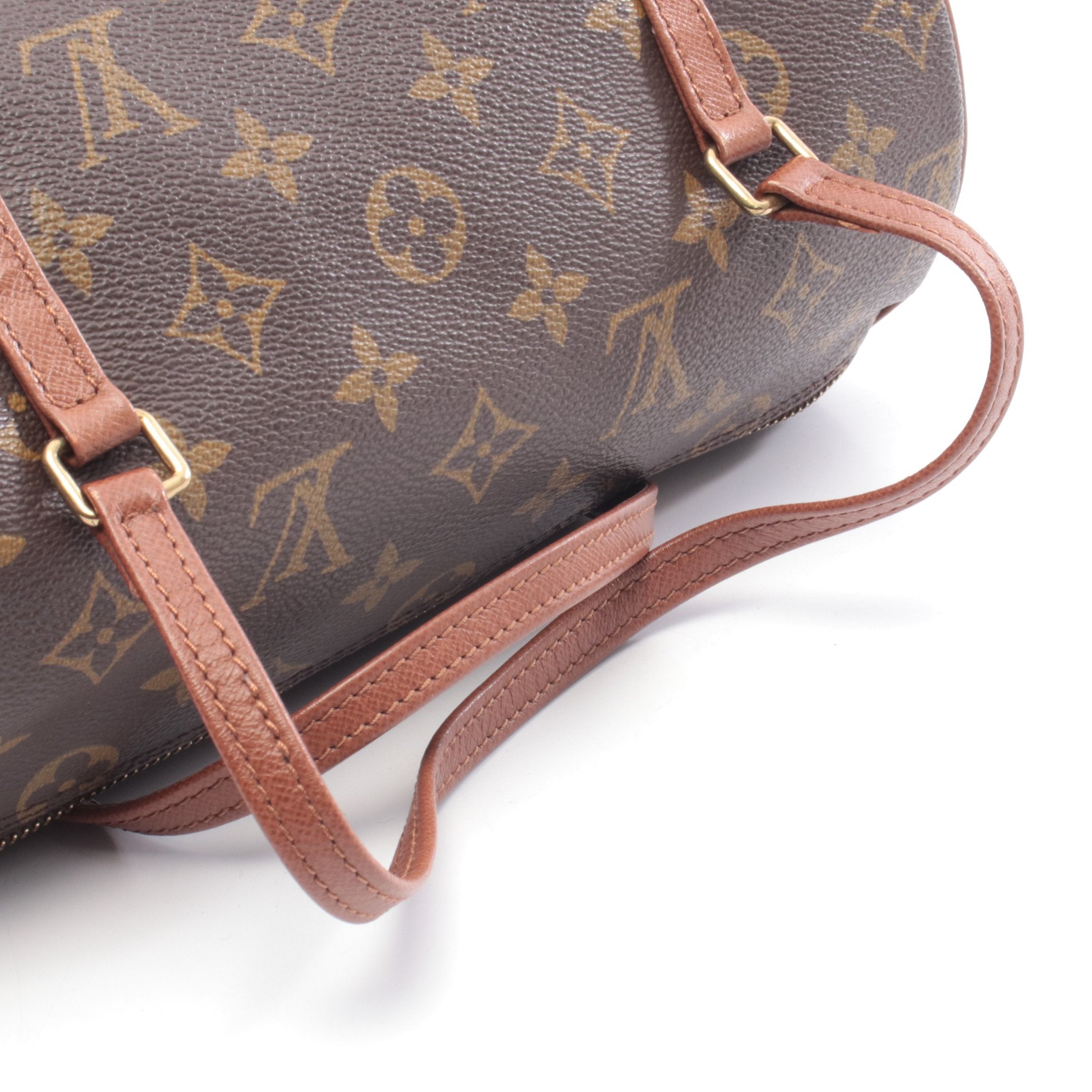 パピヨン26 モノグラム 旧型 ハンドバッグ PVC レザー ブラウン ルイ