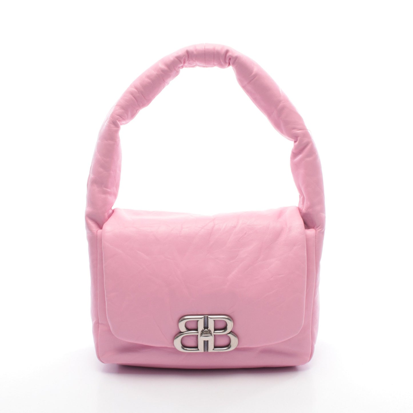 モナコ スリングバッグ ワンショルダーバッグ レザー ピンク バレンシアガ バッグ BALENCIAGA