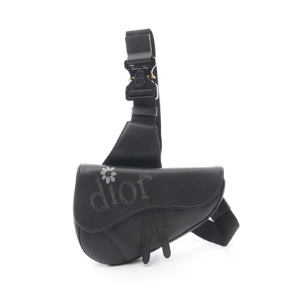 DIOR × ERL SADDLE サドル ボディバッグ レザー ブラック ディオール バッグ DIOR