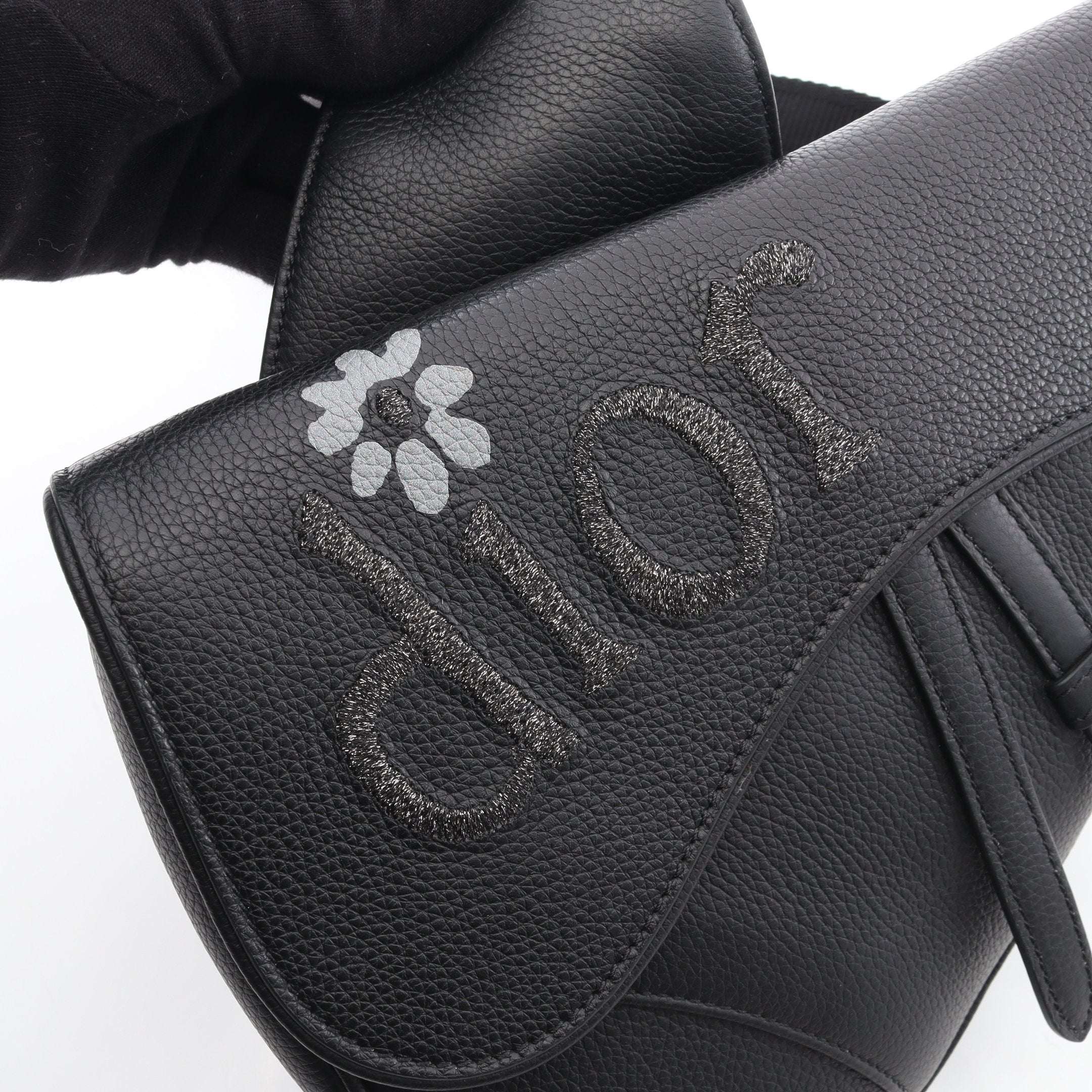 DIOR × ERL SADDLE サドル ボディバッグ レザー ブラック ディオール