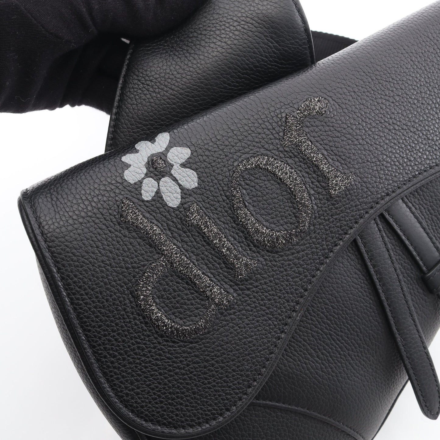 DIOR × ERL SADDLE サドル ボディバッグ レザー ブラック ディオール バッグ DIOR