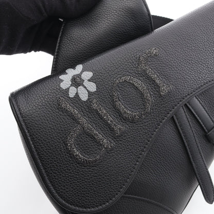 DIOR × ERL SADDLE サドル ボディバッグ レザー ブラック ディオール バッグ DIOR