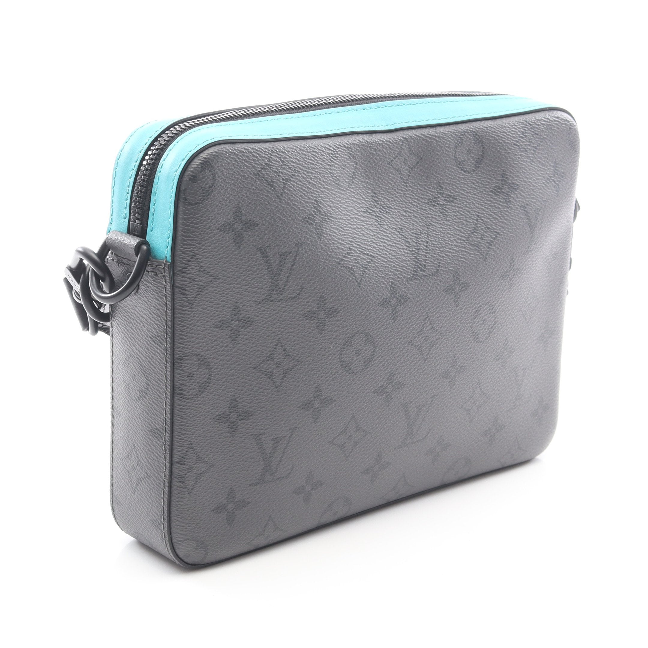 トリオ メッセンジャー モノグラムエクリプスリバース ターコイズ