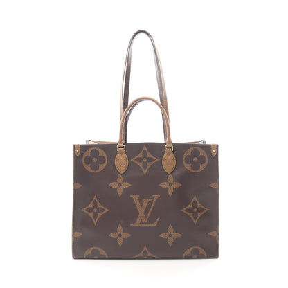 オンザゴーGM モノグラムジャイアント リバース ショルダーバッグ トートバッグ PVC ブラウン ベージュ 2WAY ルイヴィトン バッグ LOUIS VUITTON
