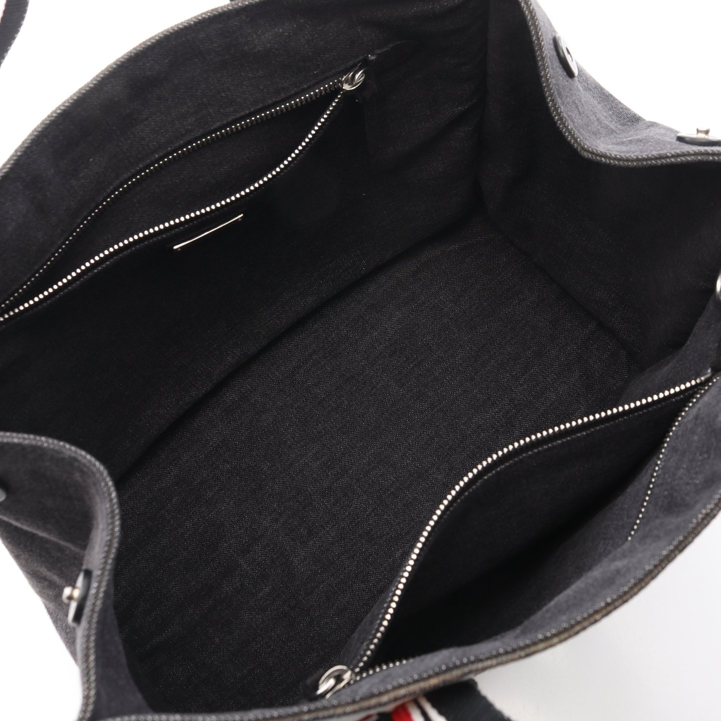 DENIM LOGO ハンドバッグ トートバッグ キャンバス グレー ホワイト 2WAY ミュウミュウ バッグ miu miu