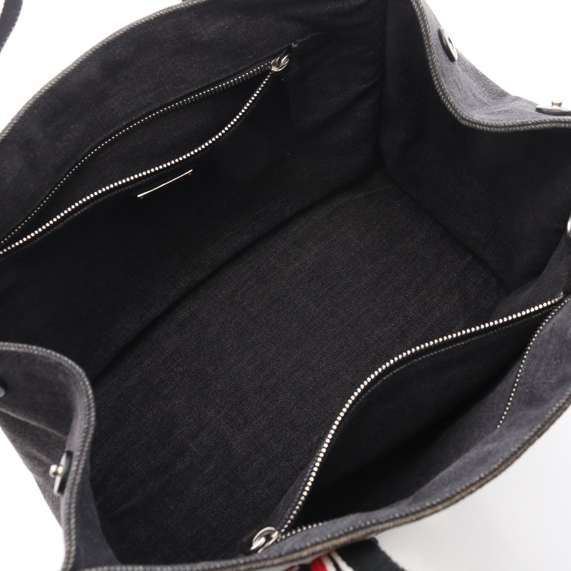 DENIM LOGO ハンドバッグ トートバッグ キャンバス グレー ホワイト 2WAY ミュウミュウ バッグ miu miu