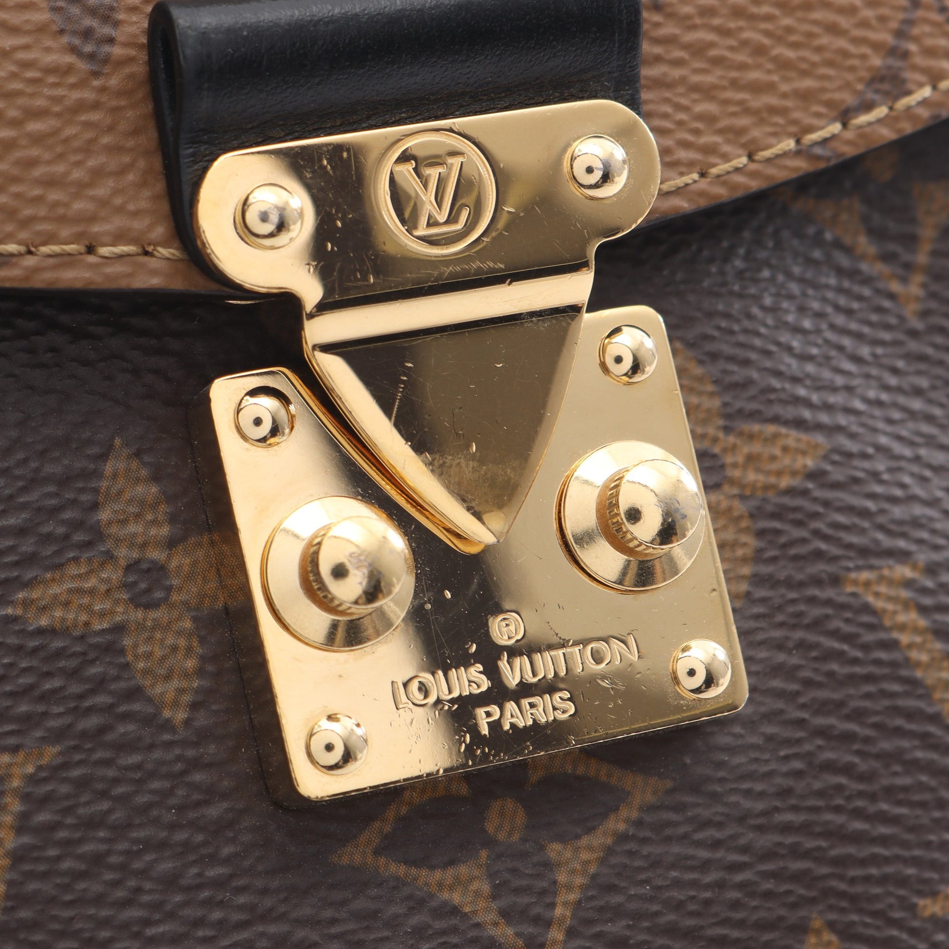 カメラボックス モノグラムリバース ハンドバッグ PVC レザー ブラウン 2WAY ルイヴィトン バッグ LOUIS VUITTON