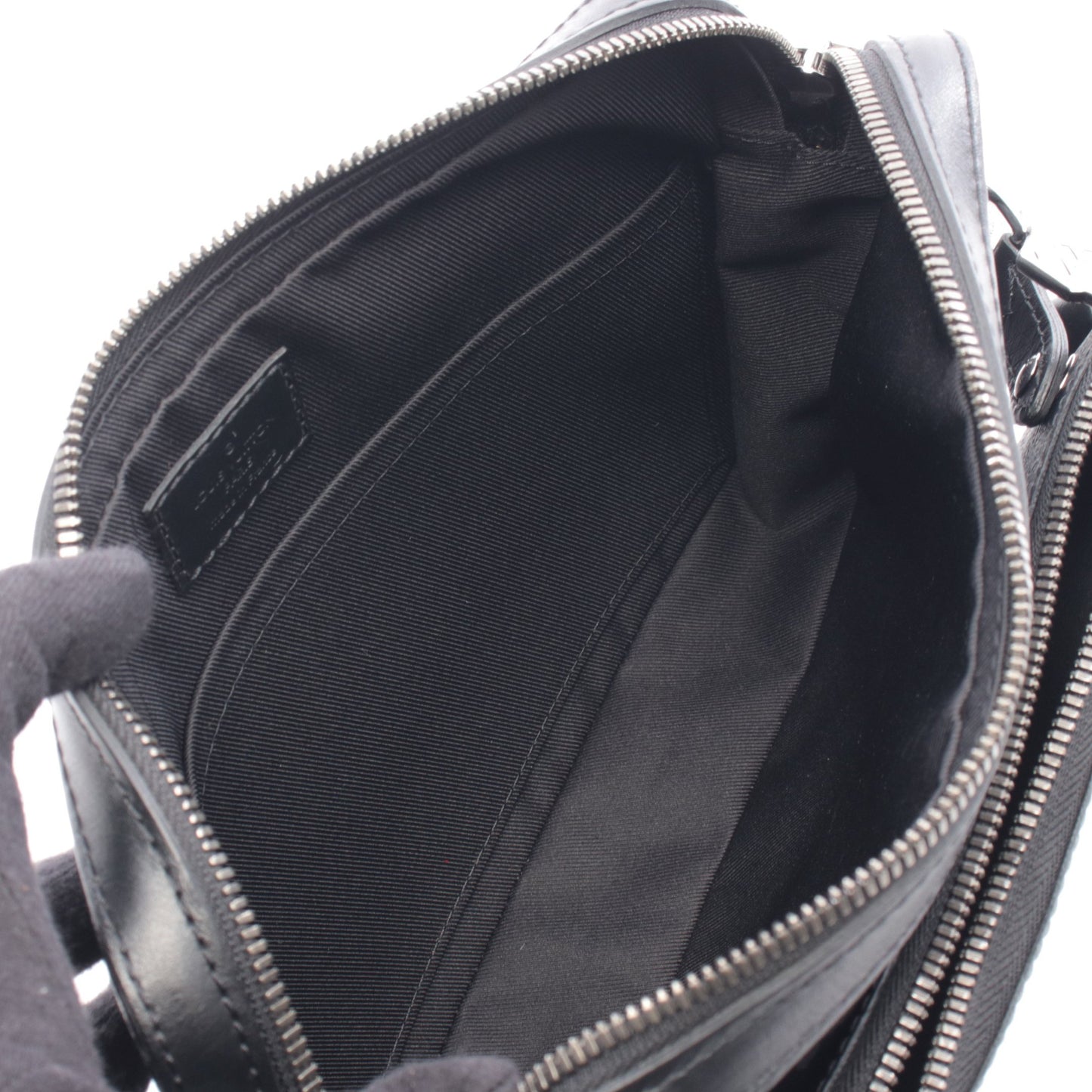トリオ メッセンジャー モノグラム エクリプス ショルダーバッグ PVC レザー ブラック グレー ルイヴィトン バッグ LOUIS VUITTON