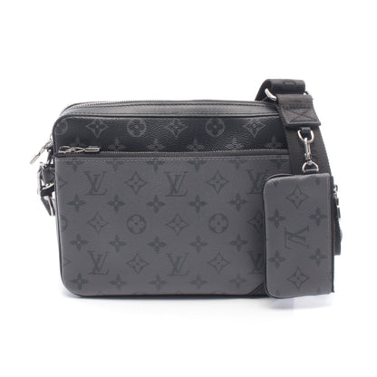 トリオ メッセンジャー モノグラム エクリプス ショルダーバッグ PVC レザー ブラック グレー ルイヴィトン バッグ LOUIS VUITTON
