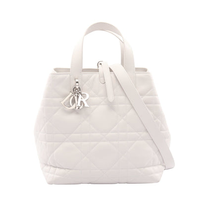 Dior Toujours バッグ スモール ハンドバッグ レザー ホワイト 2WAY クリスチャンディオール バッグ Christian Dior