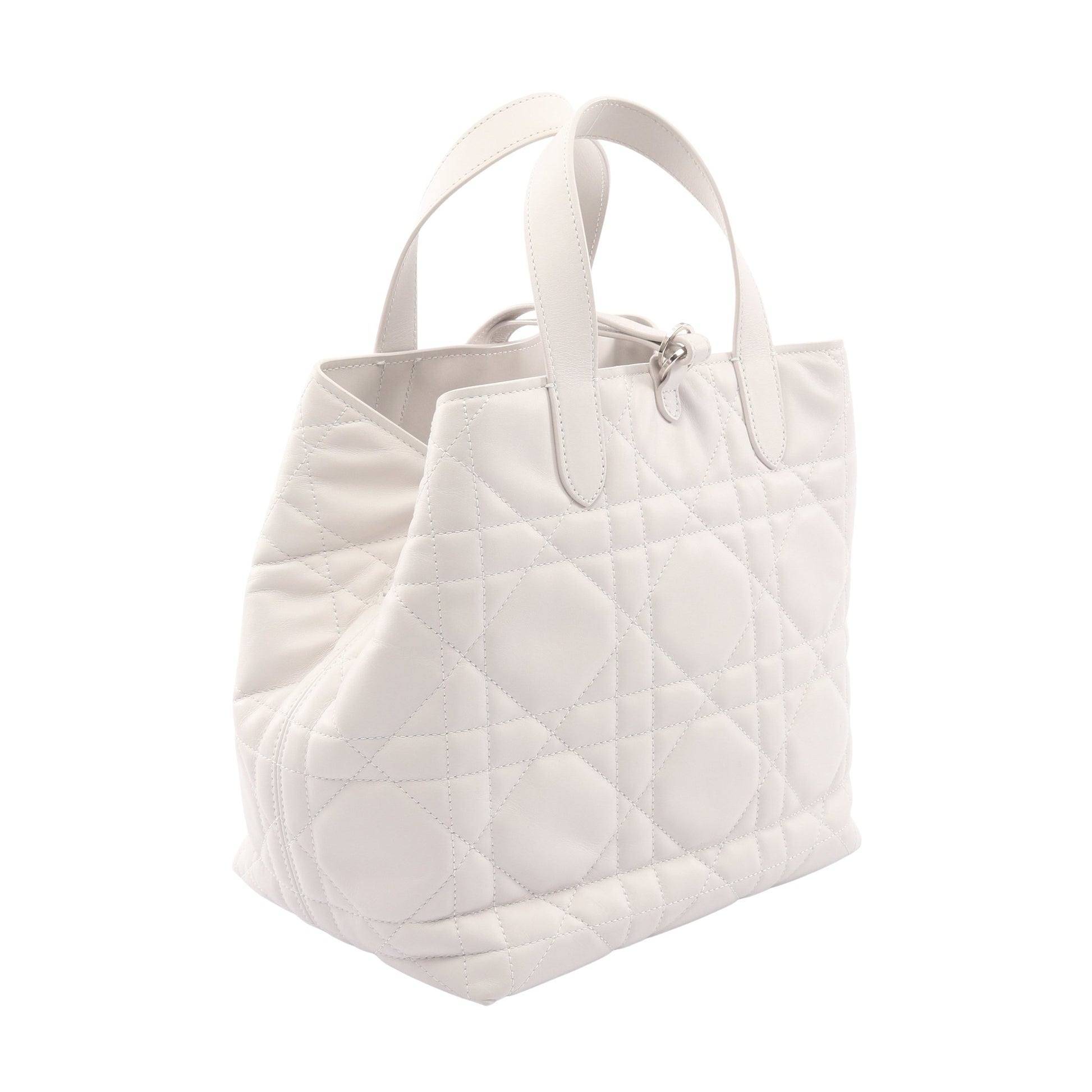 Dior Toujours バッグ スモール ハンドバッグ レザー ホワイト 2WAY クリスチャンディオール バッグ Christian Dior