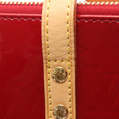 ベルヴューPM モノグラムヴェルニ ポムダムール ハンドバッグ レザー レッド ルイヴィトン バッグ LOUIS VUITTON