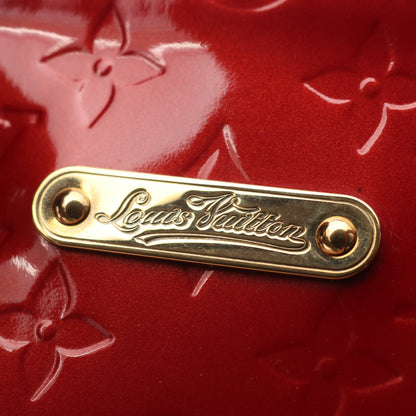 ベルヴューPM モノグラムヴェルニ ポムダムール ハンドバッグ レザー レッド ルイヴィトン バッグ LOUIS VUITTON