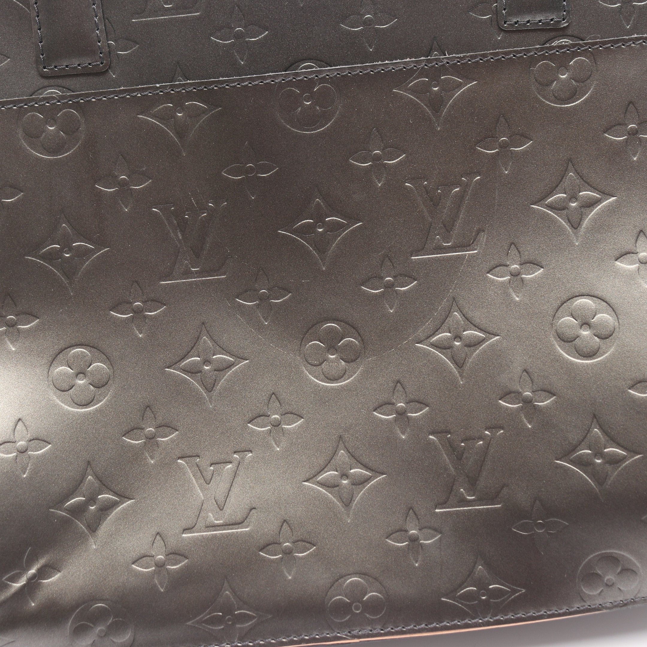 マルデン モノグラムマット ノワール ハンドバッグ レザー ブラック