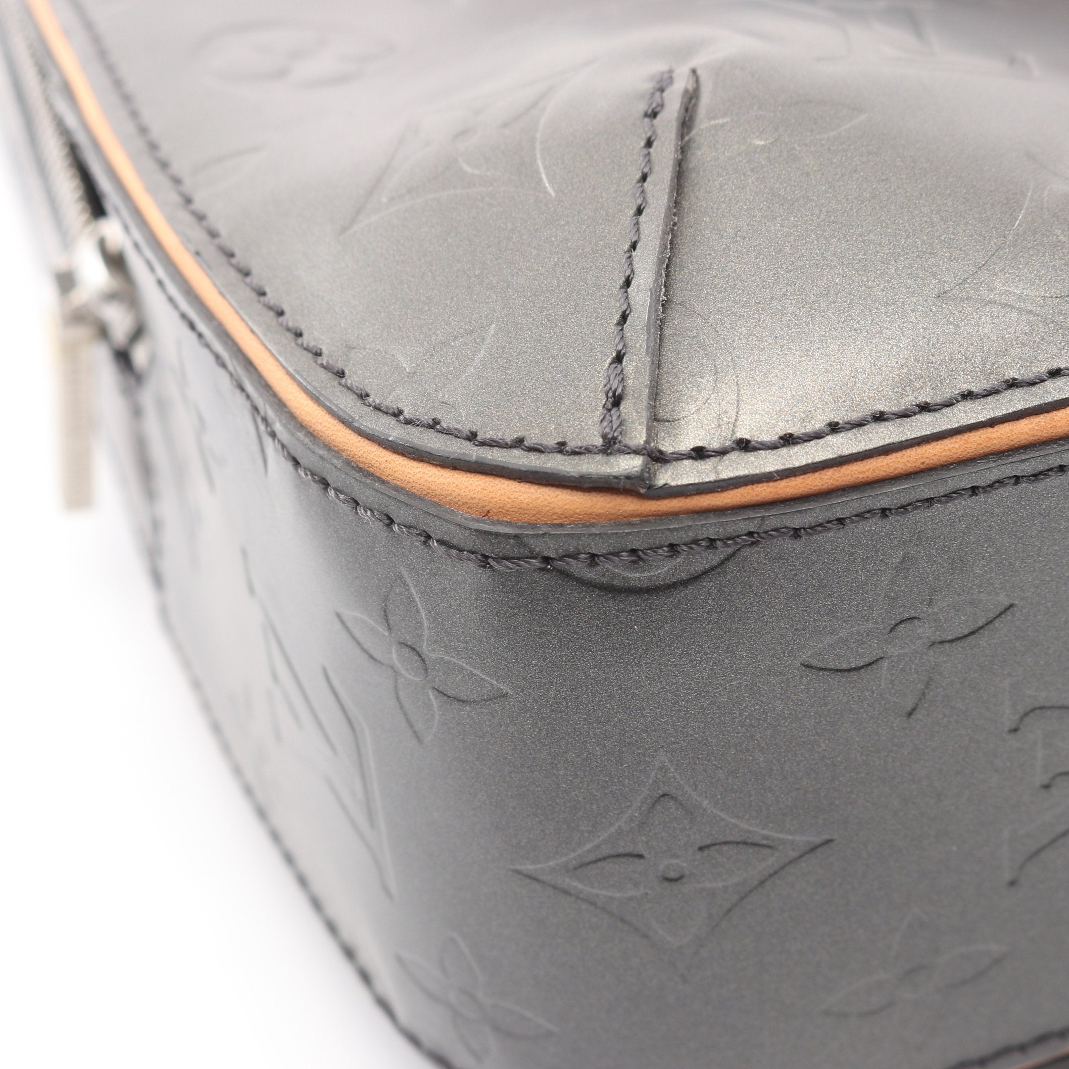 マルデン モノグラムマット ノワール ハンドバッグ レザー ブラック