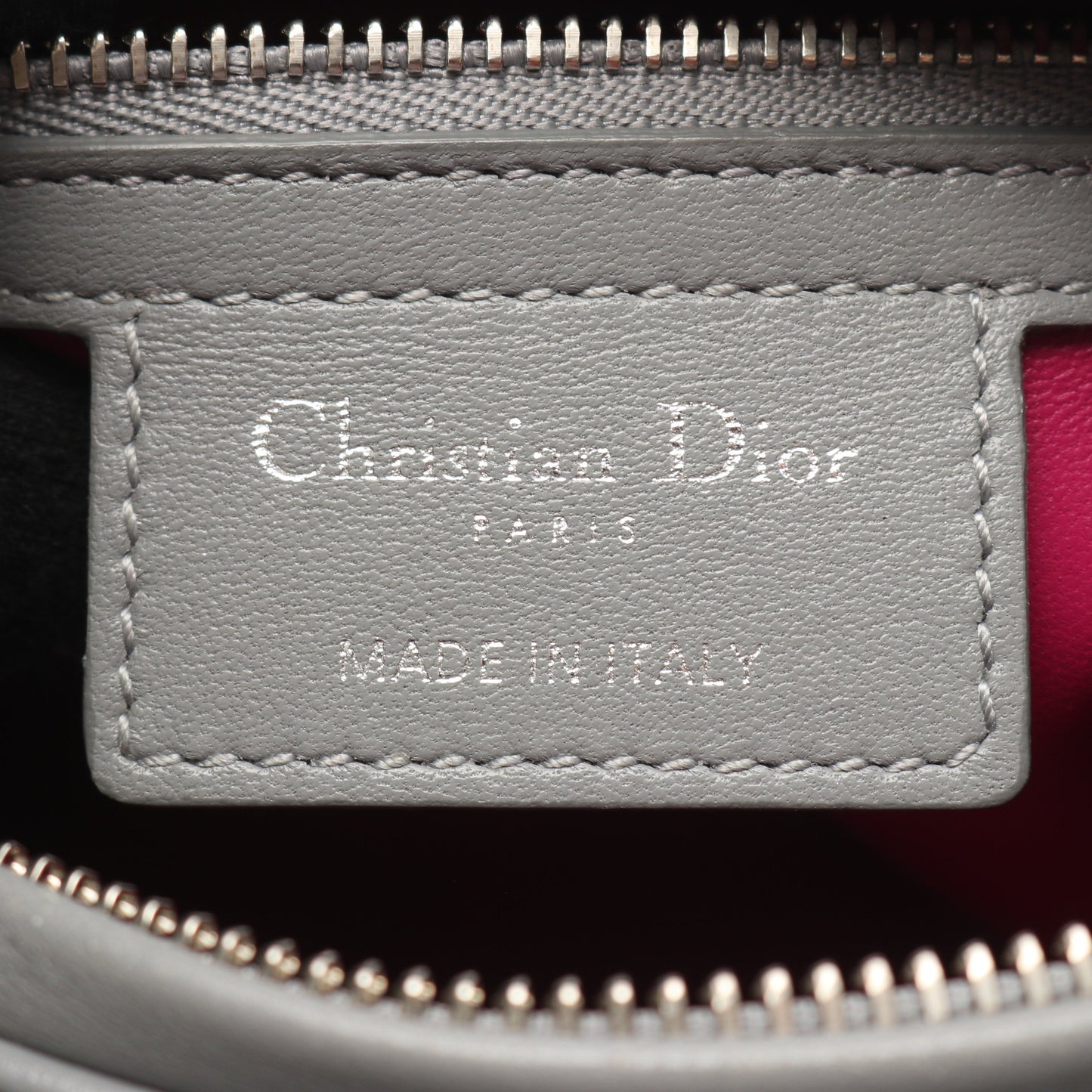 LADY DIOR レディディオール カナージュ ハンドバッグ レザー グレー パープル 2WAY クリスチャンディオール バッグ Christian Dior