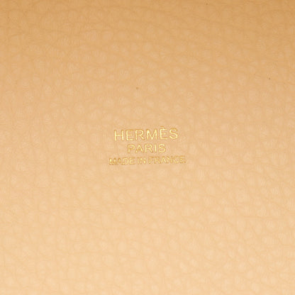 ピコタンロックPM ナタ ハンドバッグ トリヨンクレマンス アイボリー ゴールド金具 Z刻印 エルメス バッグ HERMES