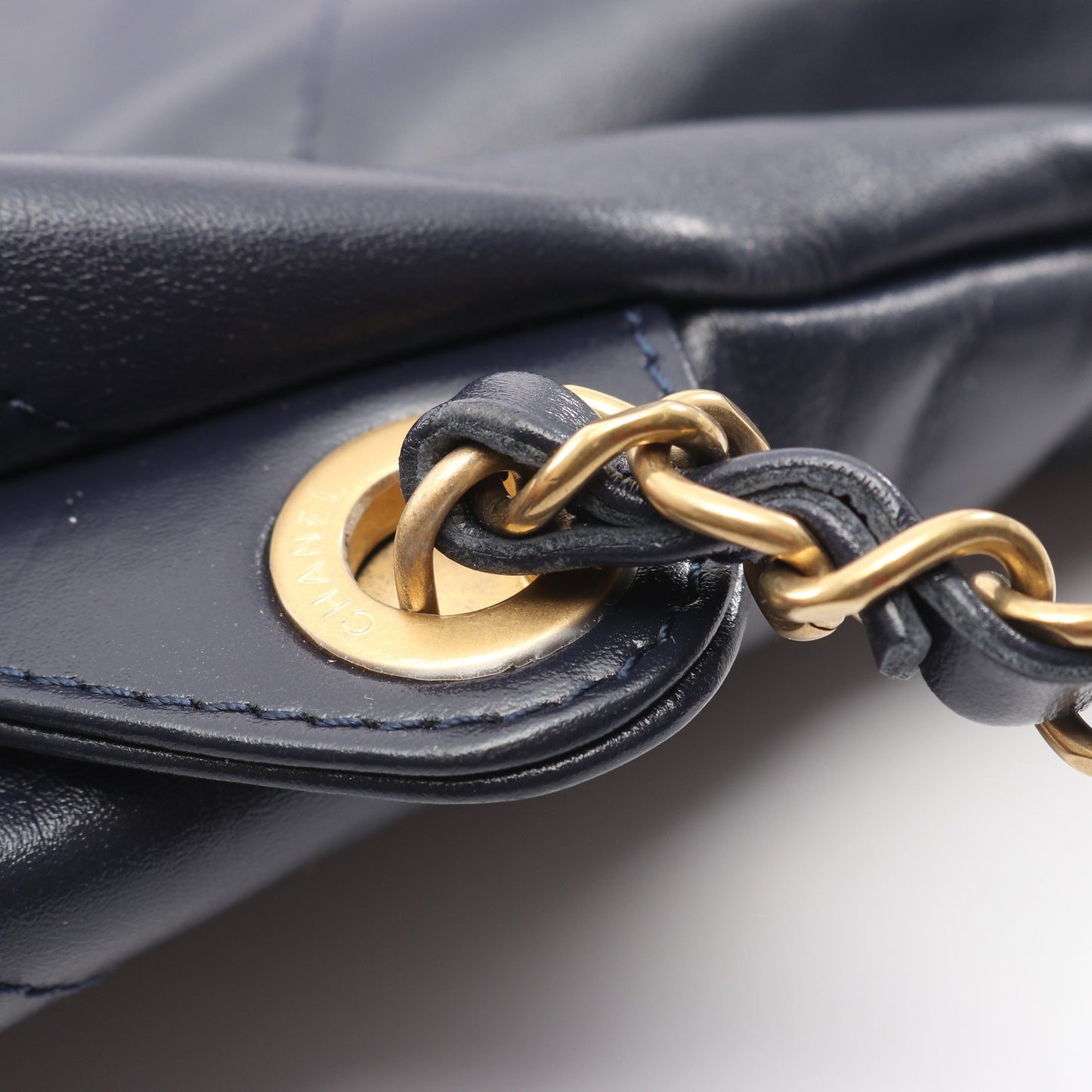 シャネル22 バックパック ナップサック バックパック リュックサック レザー ダークネイビー ゴールド金具 シャネル バッグ CHANEL