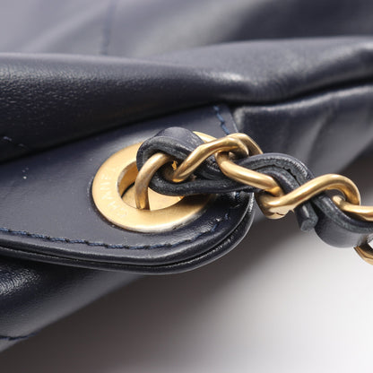 シャネル22 バックパック ナップサック バックパック リュックサック レザー ダークネイビー ゴールド金具 シャネル バッグ CHANEL