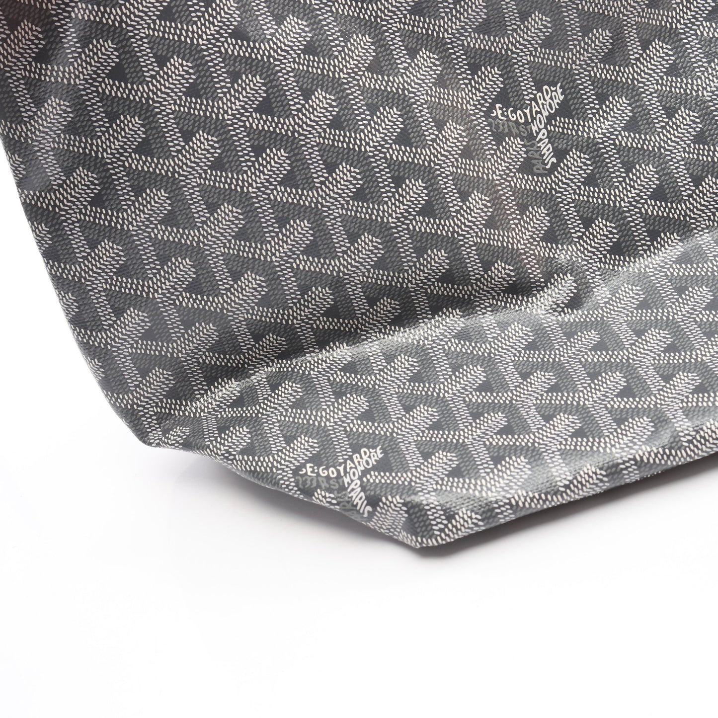 サンルイPM ハンドバッグ トートバッグ コーティングキャンバス レザー グレー ホワイト ゴヤール バッグ GOYARD