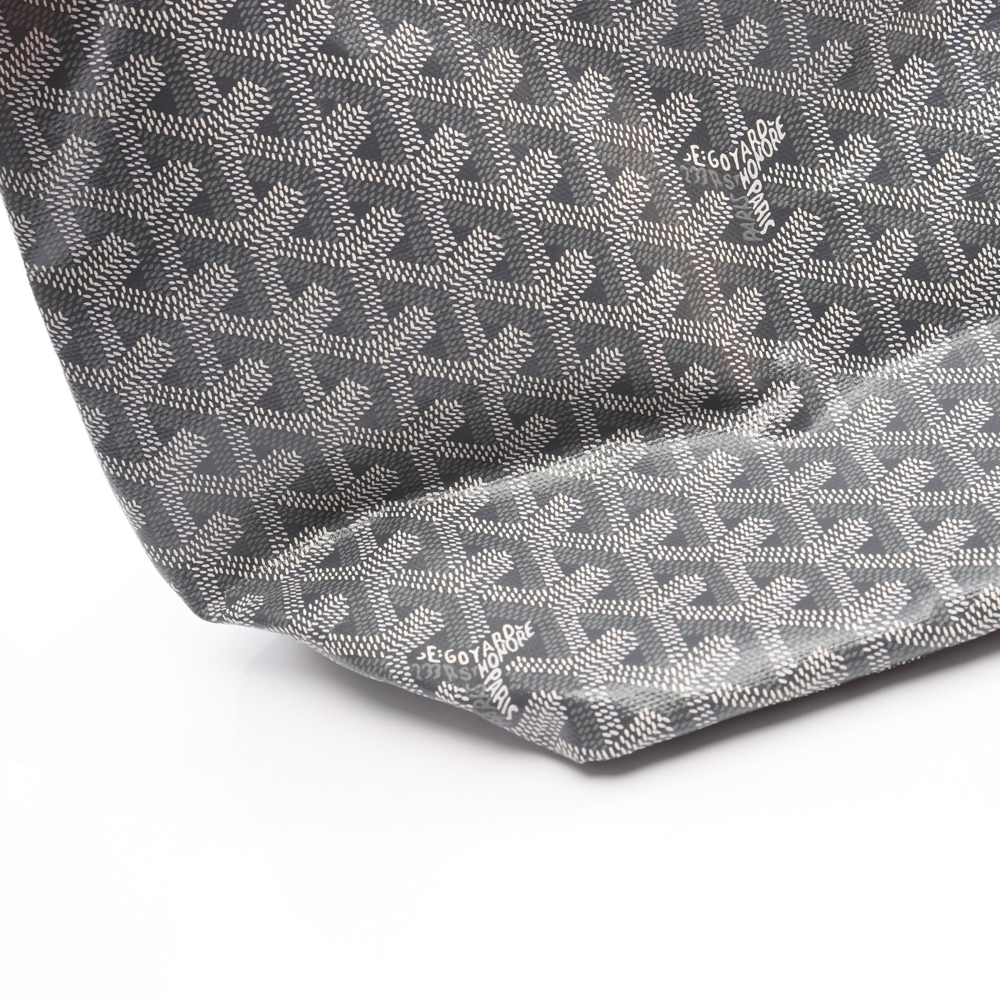 サンルイPM ハンドバッグ トートバッグ コーティングキャンバス レザー グレー ホワイト ゴヤール バッグ GOYARD