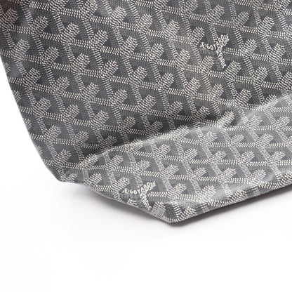 サンルイPM ハンドバッグ トートバッグ コーティングキャンバス レザー グレー ホワイト ゴヤール バッグ GOYARD
