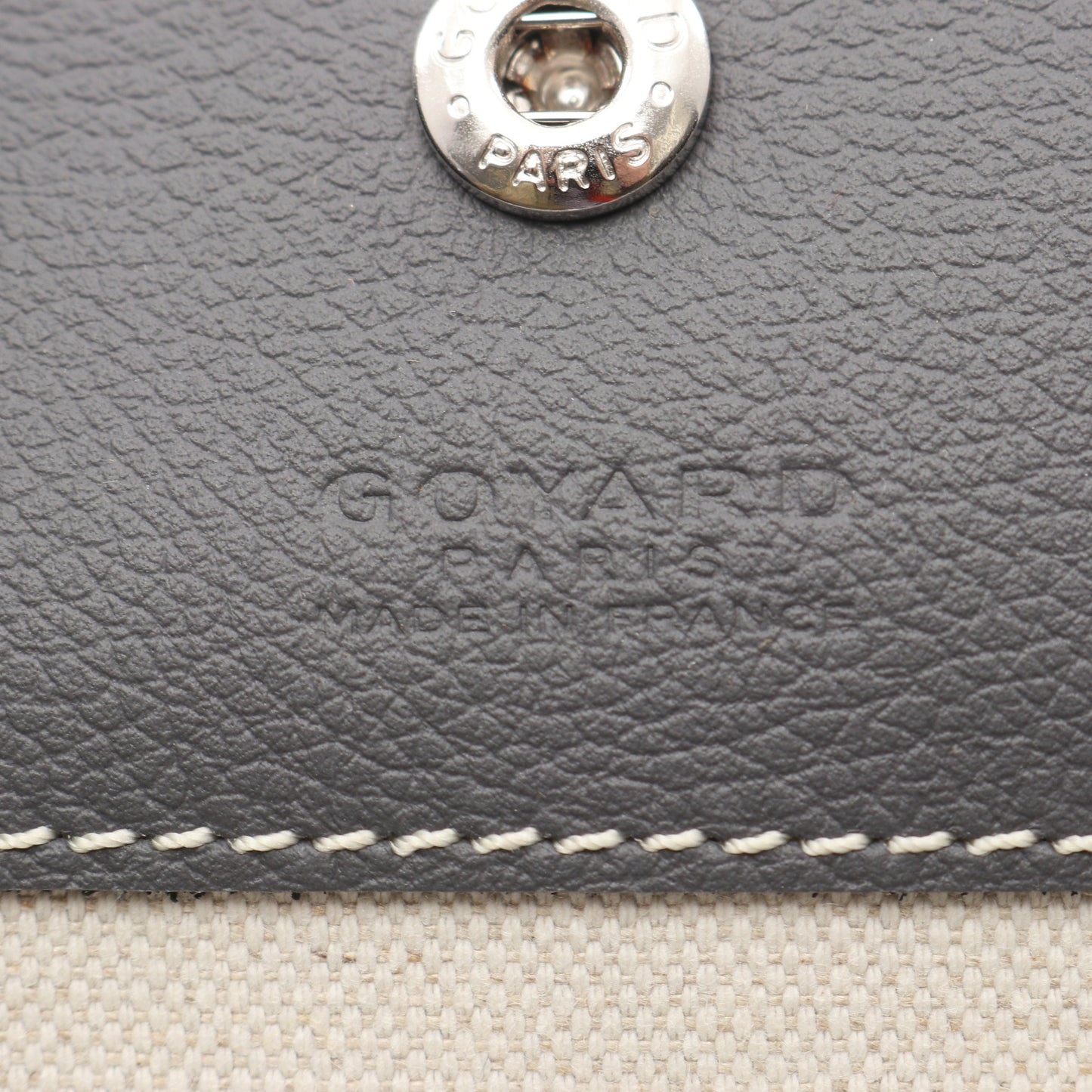 サンルイPM ハンドバッグ トートバッグ コーティングキャンバス レザー グレー ホワイト ゴヤール バッグ GOYARD