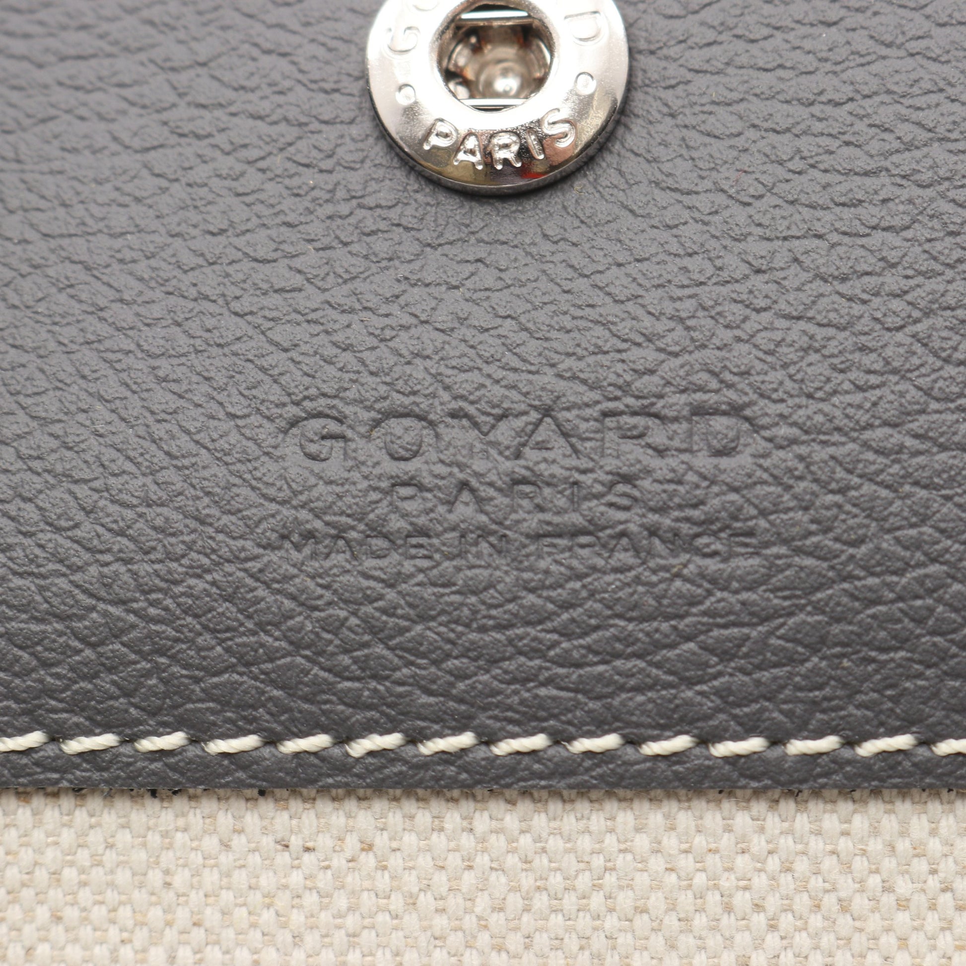 サンルイPM ハンドバッグ トートバッグ コーティングキャンバス レザー グレー ホワイト ゴヤール バッグ GOYARD