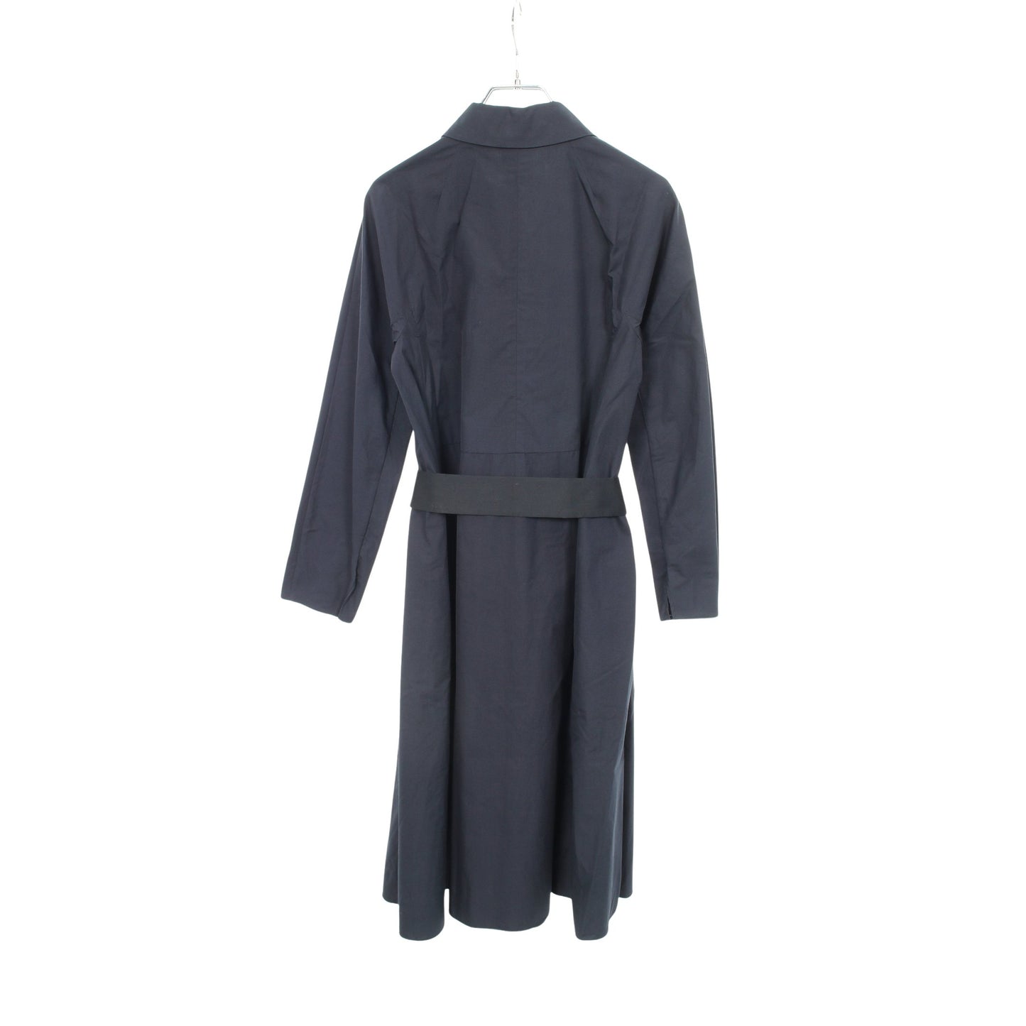 シャツワンピース 長袖 コットン ネイビー エスマックスマーラ ワンピース S Max Mara