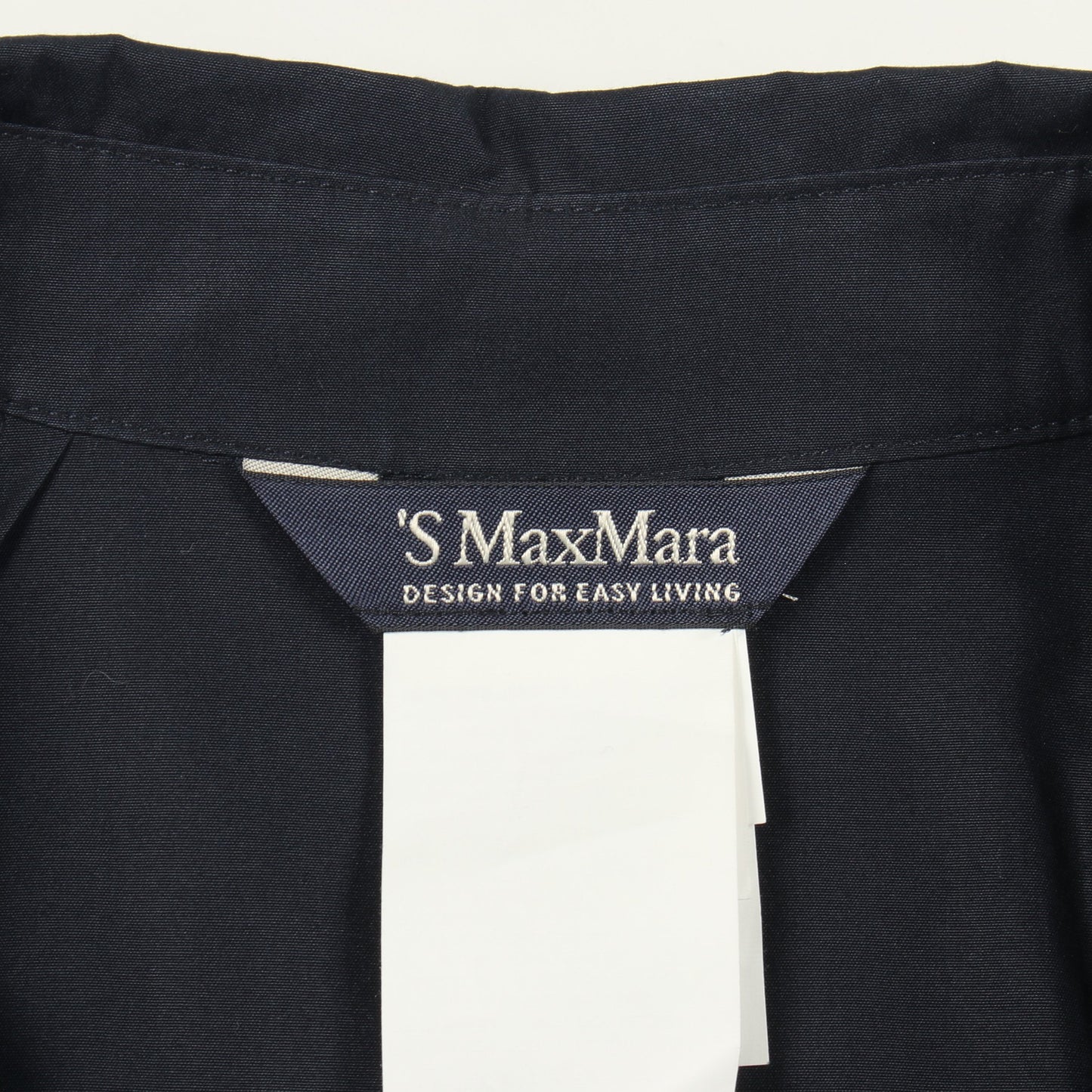 シャツワンピース 長袖 コットン ネイビー エスマックスマーラ ワンピース S Max Mara