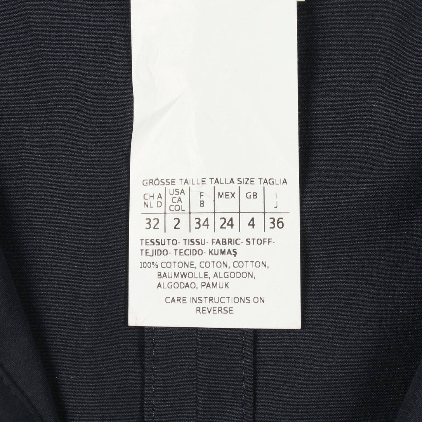シャツワンピース 長袖 コットン ネイビー エスマックスマーラ ワンピース S Max Mara