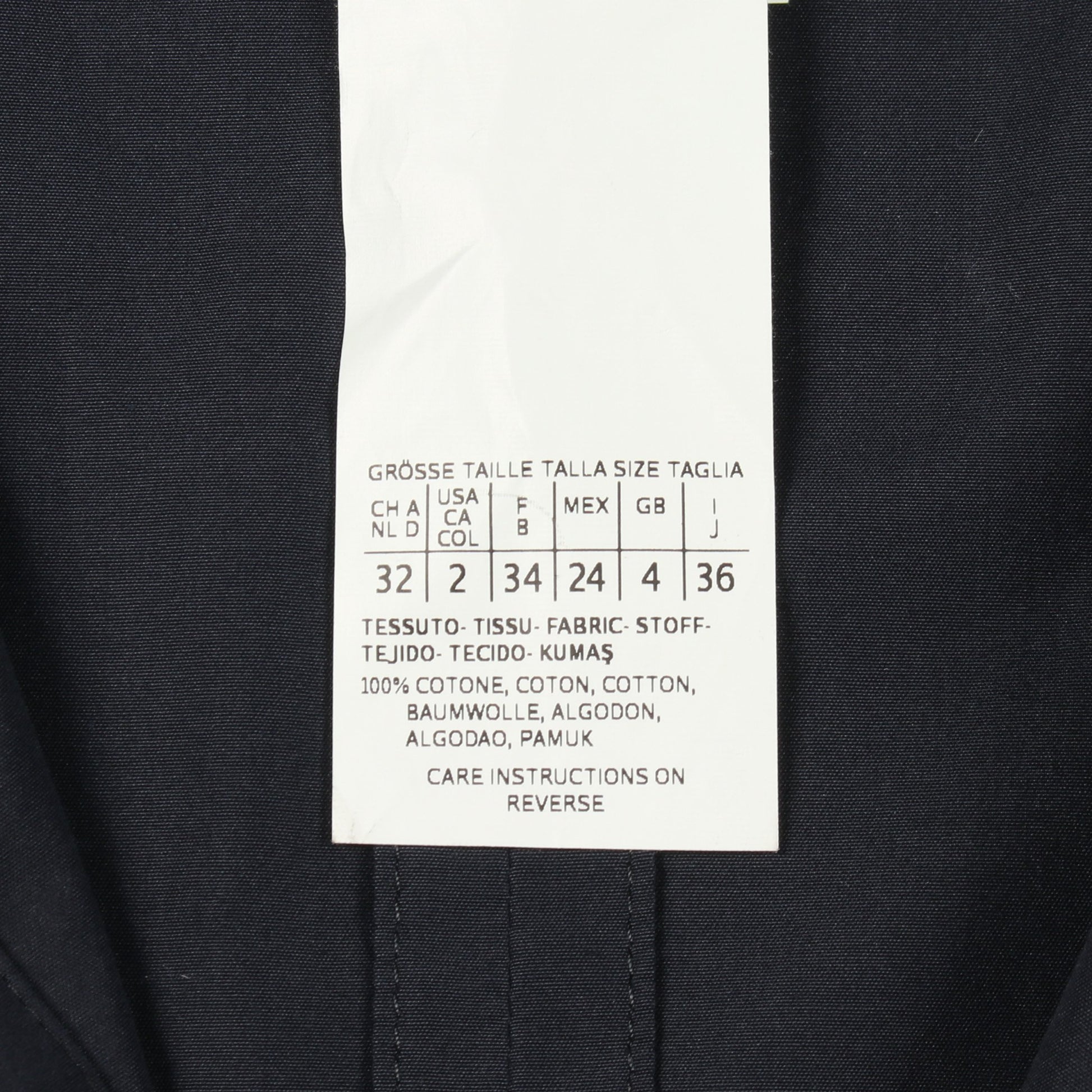 シャツワンピース 長袖 コットン ネイビー エスマックスマーラ ワンピース S Max Mara